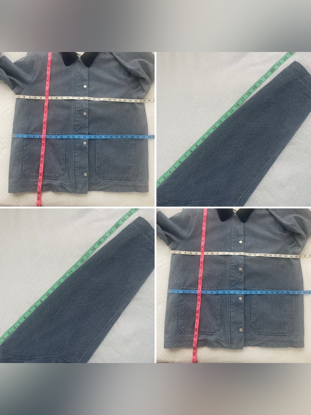 Bagatelle Collection Denim/Corduroy Barn Jacket | Chore Utility Equestrian Ranch - Picture 14 of 16